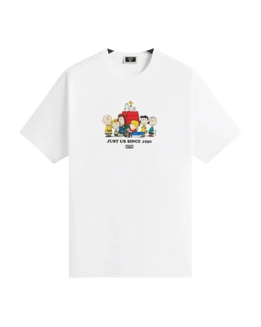 Kith White X Snoopy Peanuts Just Us Since 1950 T-Shirt for men