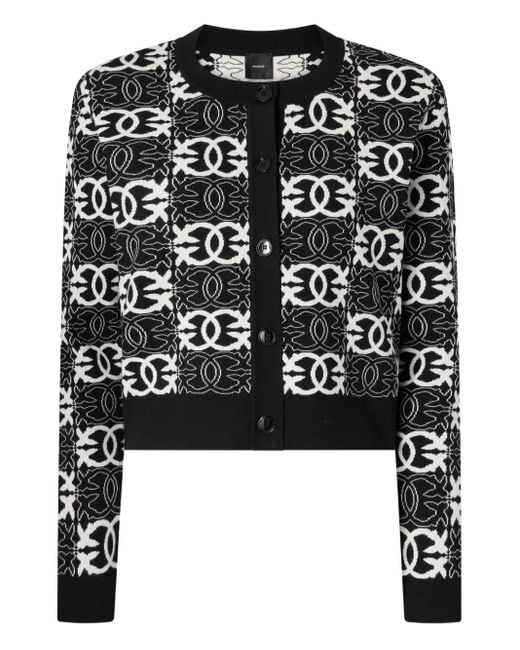 Pinko Black Pattern Cardigan