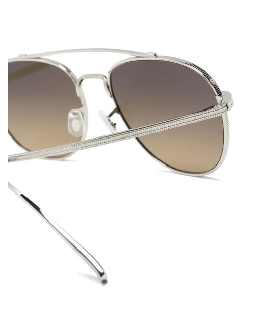 Oliver Peoples Metallic Rivetti Pilot-Frame Sunglasses for men