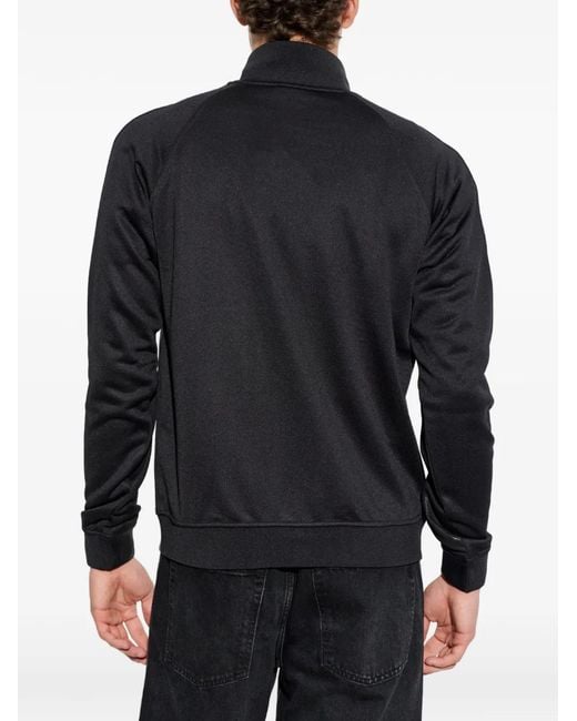 DIESEL Black T-Norm-Aa2 Glossy Zip-Up Sweater for men