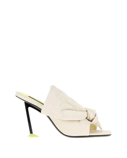 Givenchy White Boudoir Mules