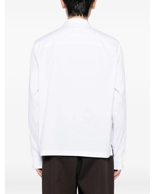 James Perse White Zip-Up Shirt for men