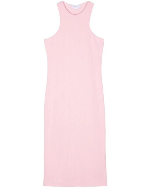 Ioana Ciolacu Pink Fine-Ribbed Dress