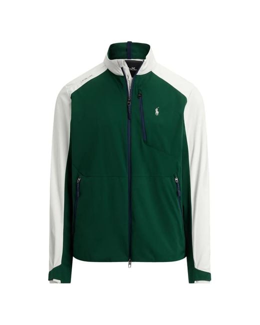 Ralph Lauren Green Colourblock-Design Jacket for men