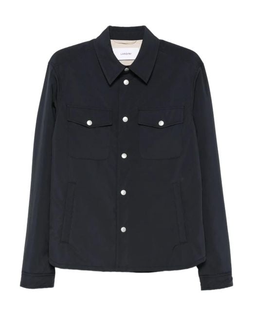Lardini Jack Met Klepzak En Knoopsluiting in het Black voor heren