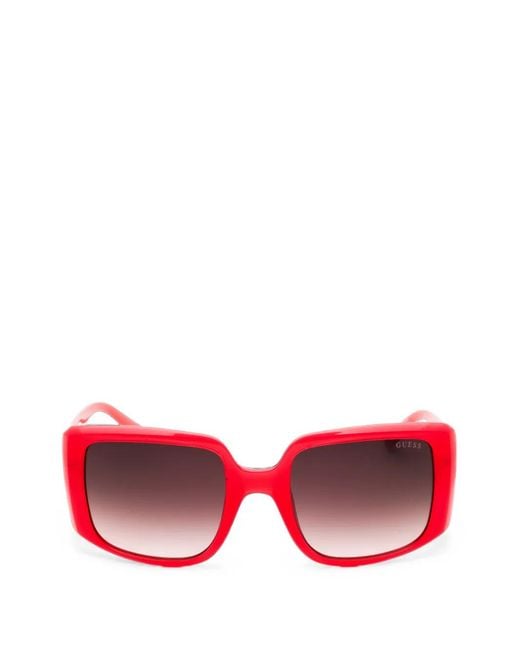 GUESS EYEWEAR Pink Oversized Square-Frame Sunglasses