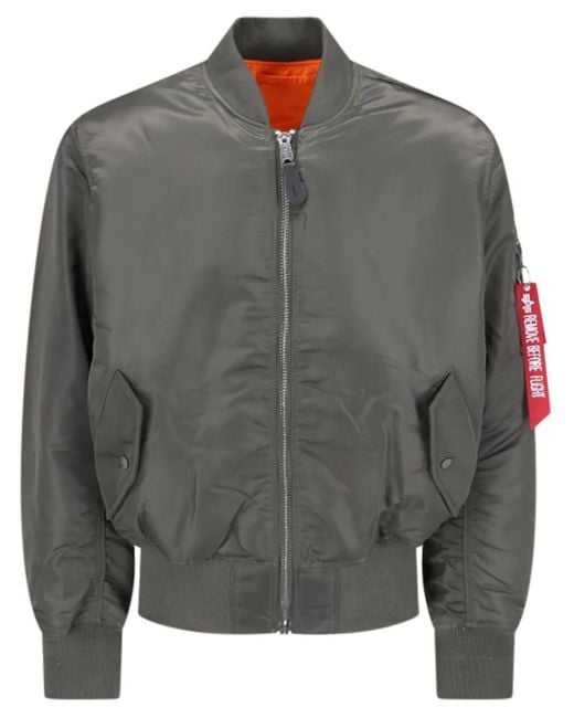 Alpha Industries Gray Ma-1 (Heritage) Bomber Jacket for men