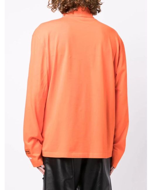 Heron Preston Orange Pull À Col Roulé for men