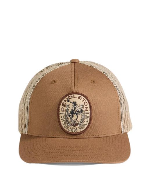 Pendleton Brown Logo-Patch Mesh-Panel Cap