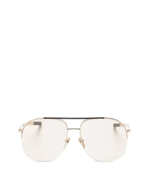 Gucci Natural Double-Brow Sunglasses