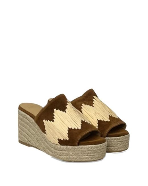 Castaner Brown 70Mm Platform Sandals
