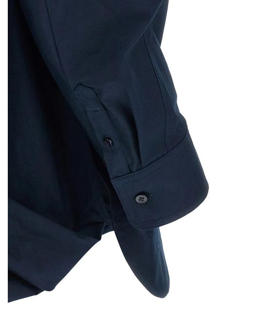 Jacquemus Blue La Chemise Pittore Asymmetrical Shirt