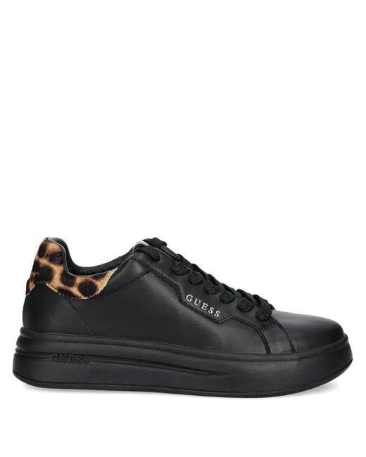 Baskets À Imprimé Léopard Guess en coloris Black