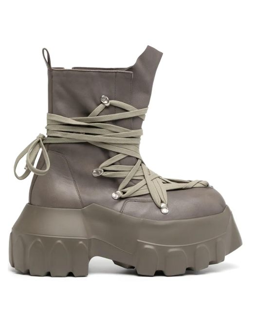 Rick Owens Brown Mega Tractor Boots for men