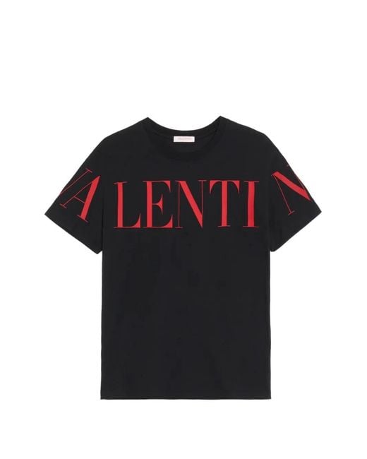 Valentino Garavani Black Print T-Shirt for men