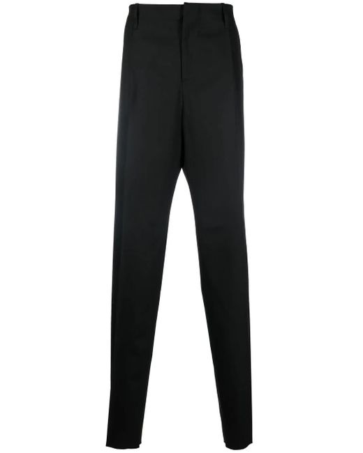 Versace Black Straight-Leg Twill Trousers for men