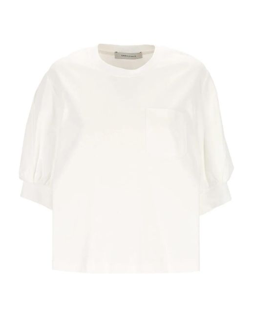 T-Shirt di EMMA & GAIA in White