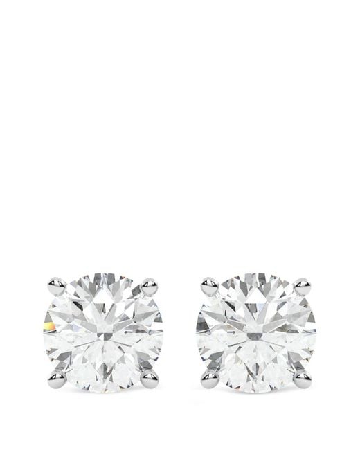 Diamond Essentials White Lab-Grown Diamond Solitaire Stud Earrings