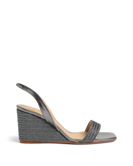 Castaner Metallic Barby Braided Sandals
