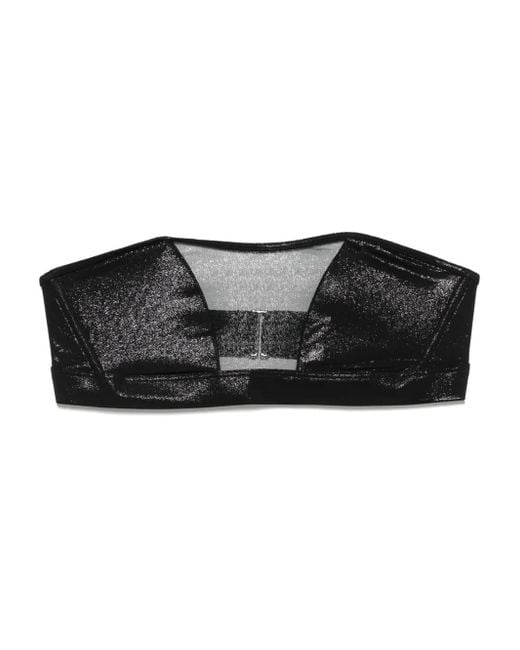Top Bikini Minuit A Fascia di Maison Close in Black