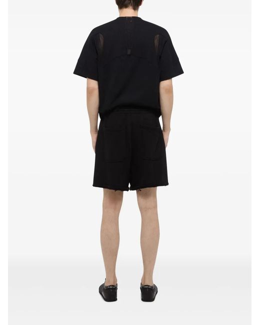 Helmut Lang Black Cotton Shorts for men