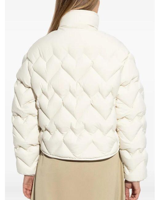 Moncler White Senevee Quilted Puffer Jacket