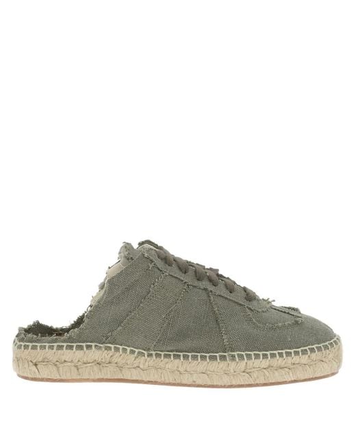 Maison Margiela Green Distressed Mules