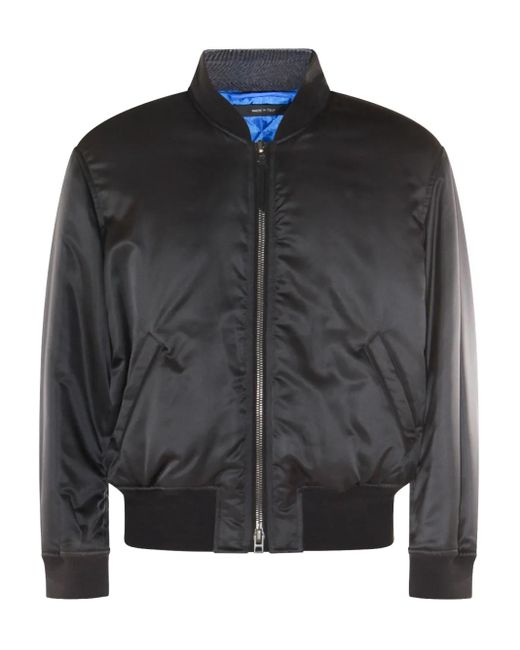Chaqueta Bómber De Satén Tom Ford de hombre de color Black
