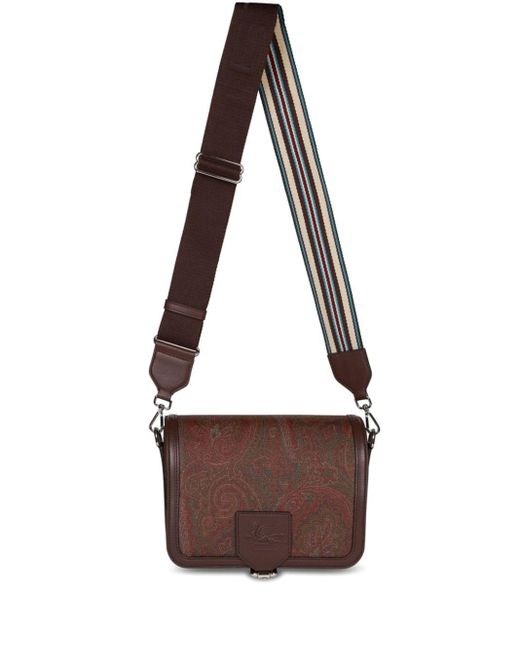 Etro Brown Essential Bandana-print Crossbody Bag for men