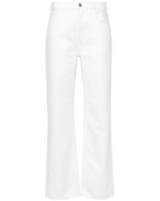 Chloé Low Waist Flared Jeans in het White