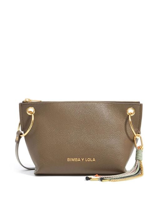 Borsa A Tracolla Trapezium Media di Bimba Y Lola in Brown