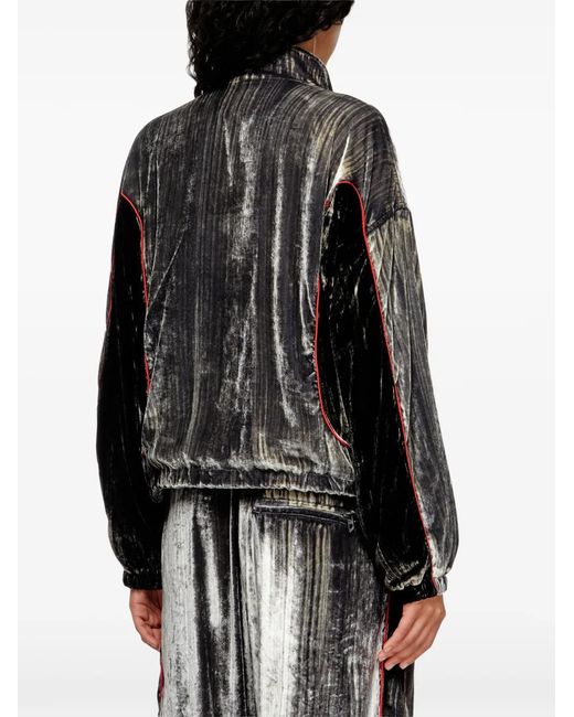 DIESEL Black G-Riffin Zip-Up Padded Jacket