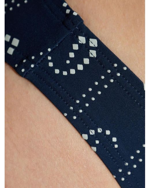 Tory Burch Blue Printed Bikini