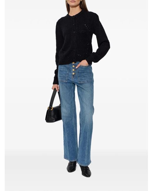 Ulla Johnson Blue Button Knitted Cardigan