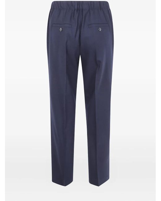 Kiltie Blue Elastic-Waist Trousers
