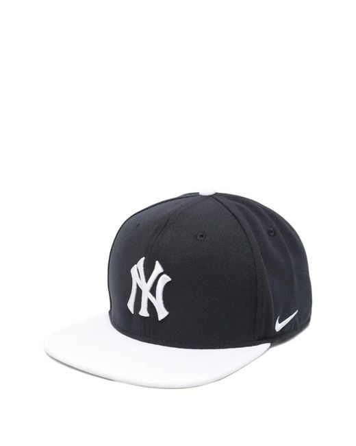 Nike Blue X New York Yankees Logo-Embroidered Cap for men