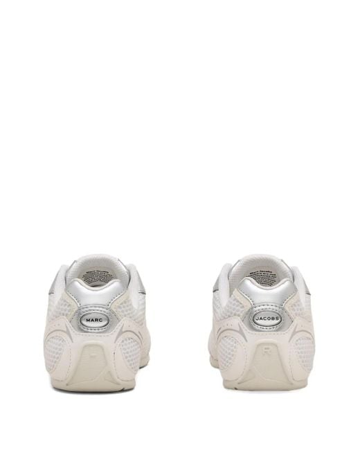 Marc Jacobs White Mesh-Panel Sneakers