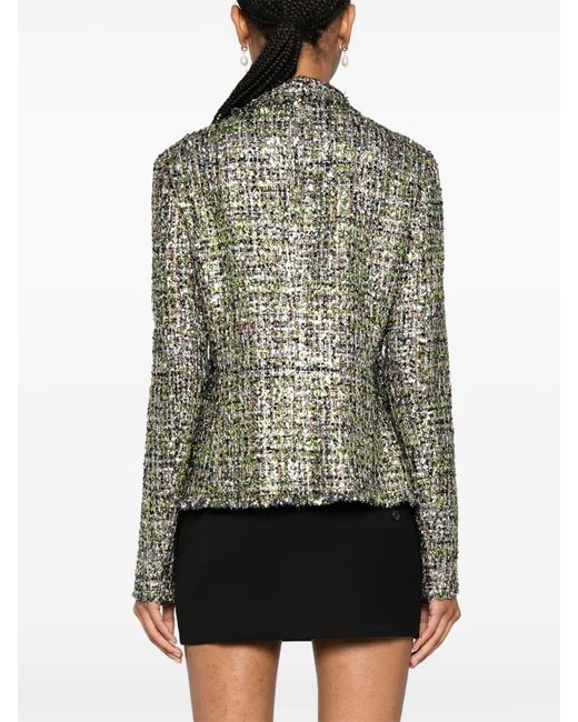 Giambattista Valli Black Bouclé Blazer