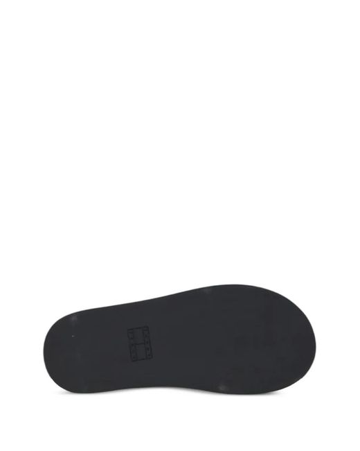 Tommy Hilfiger Black Buckle-Strap Platform Sandals
