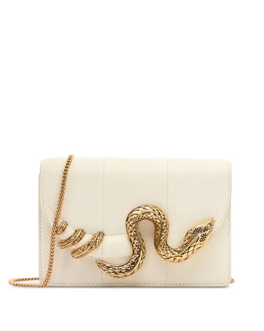 Roberto Cavalli Natural Mini Sac À Motif Peau De Serpent