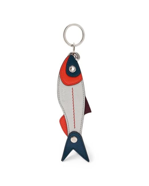 Mulberry Red British Summer Fish Keyring for men