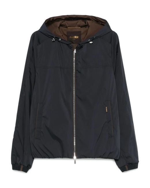 Moorer Black Two-Tone Jacket for men