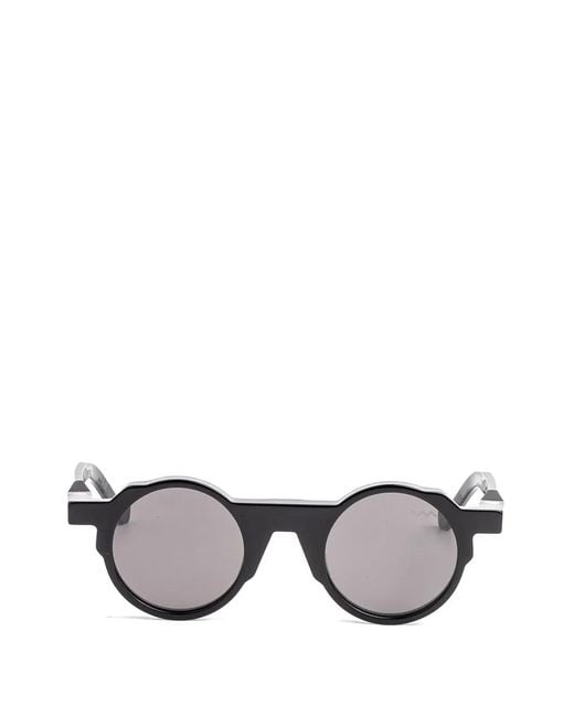 VAVA Eyewear Gray Round-Frame Sunglasses