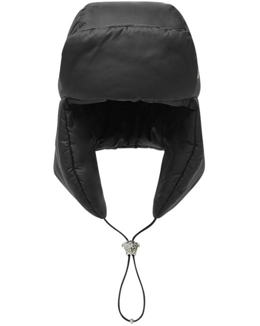 Cappello da sci con coulisse di Versace in Black da Uomo
