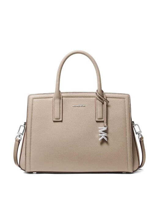 Michael Kors Natural Medium Laila Top-Handle Satchel Bag