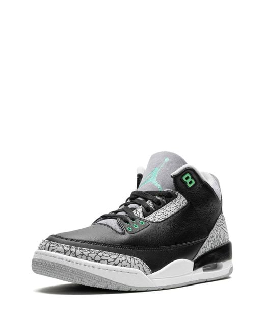 Baskets Air 3 Retro 'Green Glow' Nike pour homme en coloris Black