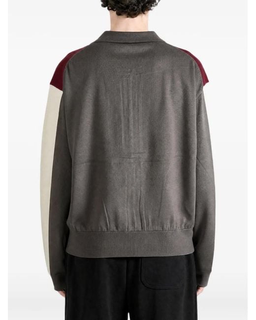 Kiko Kostadinov Gray Panelled Zip-Up Cardigan for men