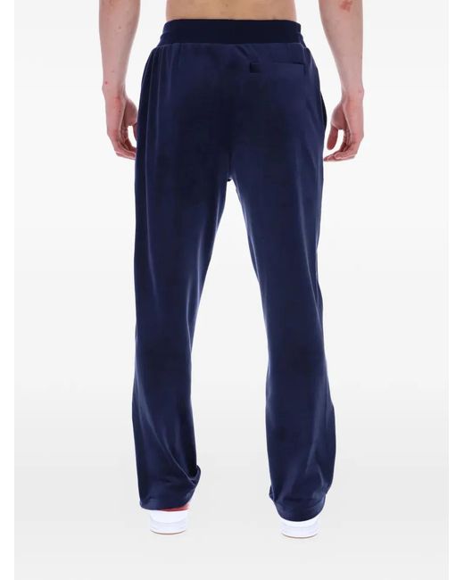 Fila Blue Fio Velour Drawstring Track Pants for men