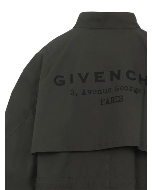 Givenchy Gray Parka Mit Kordelzug