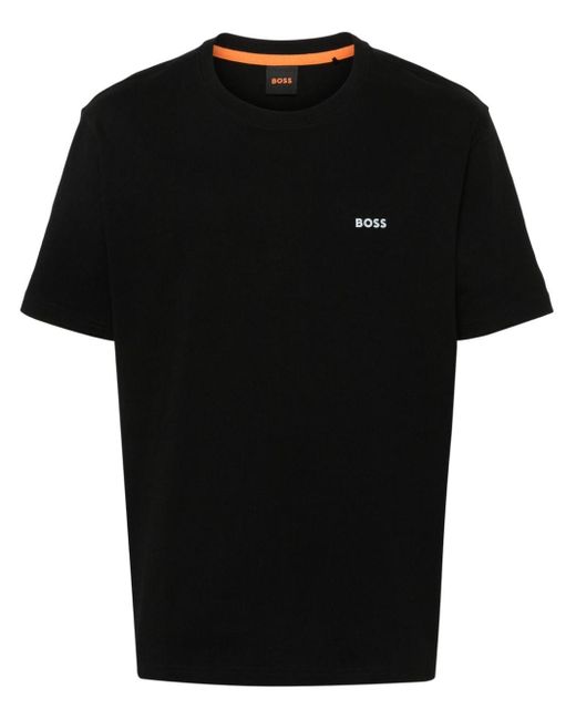 Boss T-shirt Met Logoprint in het Black voor heren